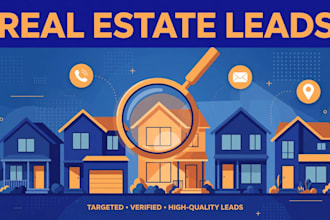 build a real estate agent and property leads list