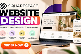 design beautiful modern squarespace website, squarespace website redesign