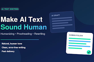 humanize, edit and rewrite ai generated content naturally