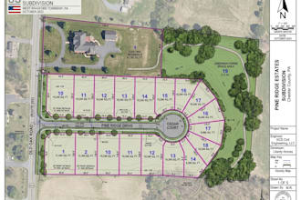 design lot subdivision, lot split, parcel layout and land division plan