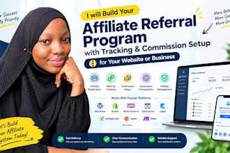 build affiliate referral program, tracking commission setup, wordpress website