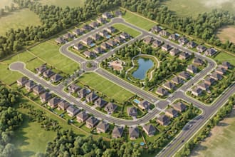 create 2d, 3d land subdivision plan for real estate projects and land investor