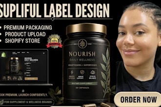 design supliful product label upload product build supliful shopify store