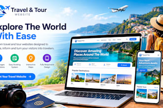 create a tour website with booking ready pages