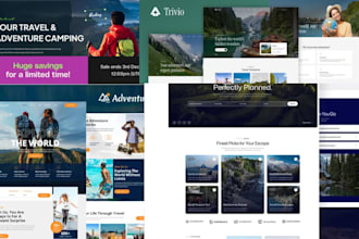 create a tour website with booking ready pages