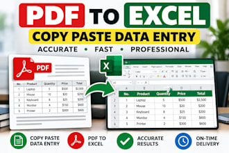 excel, google sheets and ms word data entry