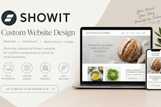 design customize or redesign showit website or showit template