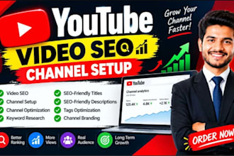 create professional youtube channel with complete SEO