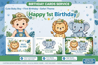design cute custom birthday milestone