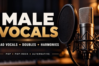 record professional lead vocals, backing vocals and harmonies