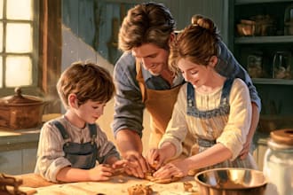 illustrate children book illustration, kids book