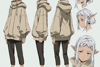 draw character sheet or reference sheet