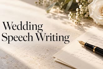 turn your notes into a personal wedding speech