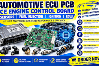 automotive ecu pcb ice engine control board sensors fuel injection ignition ecus