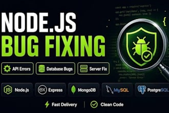 fix nodejs bugs, expressjs errors, mongodb and backend issues
