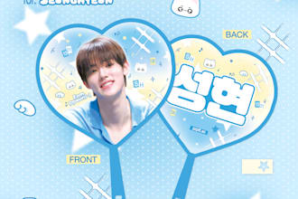 design cute kpop merch slogans and uchiwa