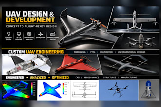 design your custom uav, drone, vtol or unmanned aircraft