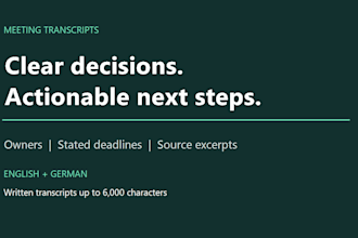 turn meeting transcripts into decisions and action items
