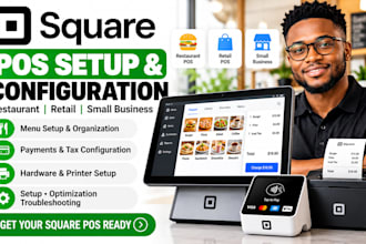 setup square pos for restaurant retail store