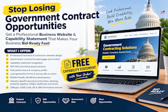 design federal government contract website nonprofit website government contract