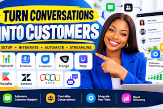 setup gohighlevel intercom freshchat trengo heyy kayako zendesk automation zoho