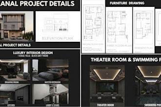 draw 2d and 3d autocad floor plans and furniture layouts