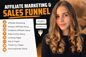 do affiliate marketing, amazon affiliate, clickbank and sales funnel setup
