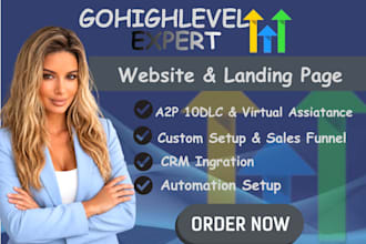 build go highlevel website, gohighlevel landing page, go highlevel sales funnel