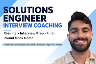 coach you to land a solutions engineer role