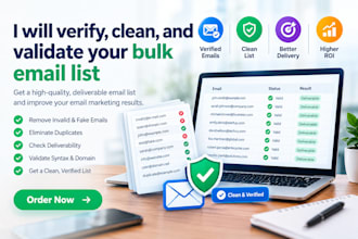 verify, clean, and validate your bulk email list