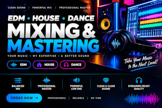 mix and master your edm and house tracks professionally