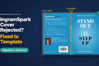 fix rejected ingramspark kdp hardcover book resize spine width bleed zorvex lulu