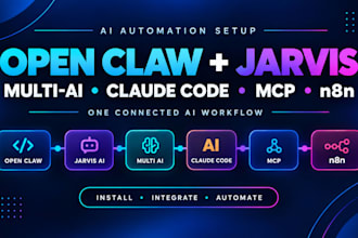 fix install open claw jarvis ai assistant multi ai claude code mcp open claw n8n