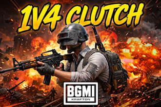 design an eye catching bgmi pubg gaming youtube thumbnail
