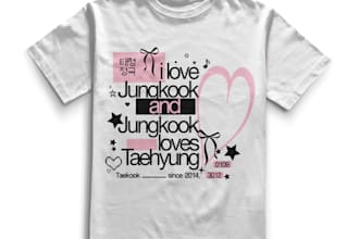 design kpop, y2k, streetwear tshirt
