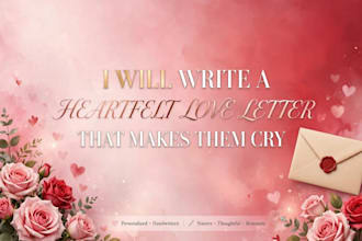 write a deeply emotional love letter that will make them cry