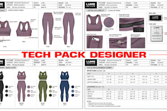 fashion design menswear, streetwear, activewear, hoodie t shirt jacket tech pack