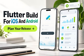 develop a flutter saas mobile app for android ios, API integration, ai saas mvp