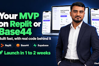 build your saas mvp on replit or base44 as a vibe coding developer