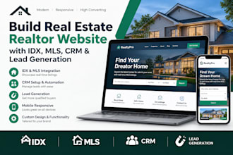 build real estate realtor website with idx mls crm and lead generation vormac
