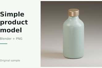 model and render a simple 3d product in blender