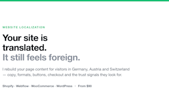 localize your website for the german speaking market
