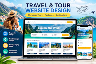build a travel website to showcase tours and packages