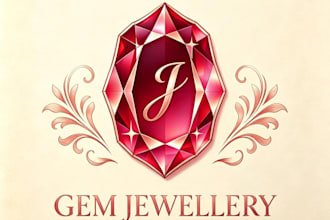 design a luxury gem and jewellery logo for your brand