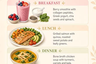 create an anti aging collagen boosting diet plan