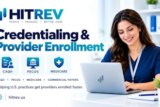 handle credentialing and provider enrollment with US payers