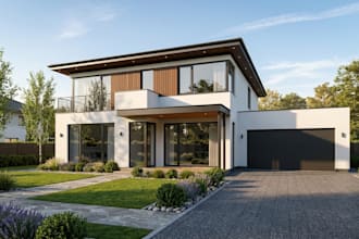 turn your architectural plans into photorealistic 3d exterior renders