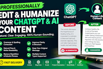 professionally edit and refine your chatgpt and ai content