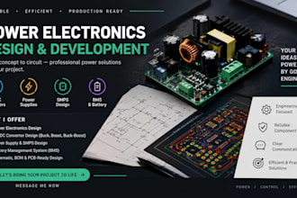 design power electronics, dc dc converters, smps, battery and power supply pcb