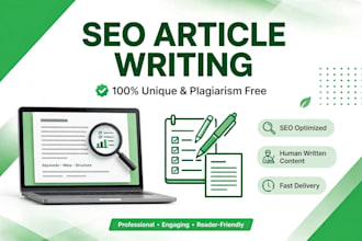 write SEO cricket sports and health articles english urdu